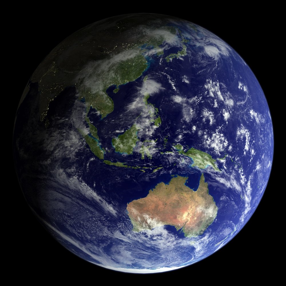 Amazon.com: Posterazzi Full Earth from space showing Australia