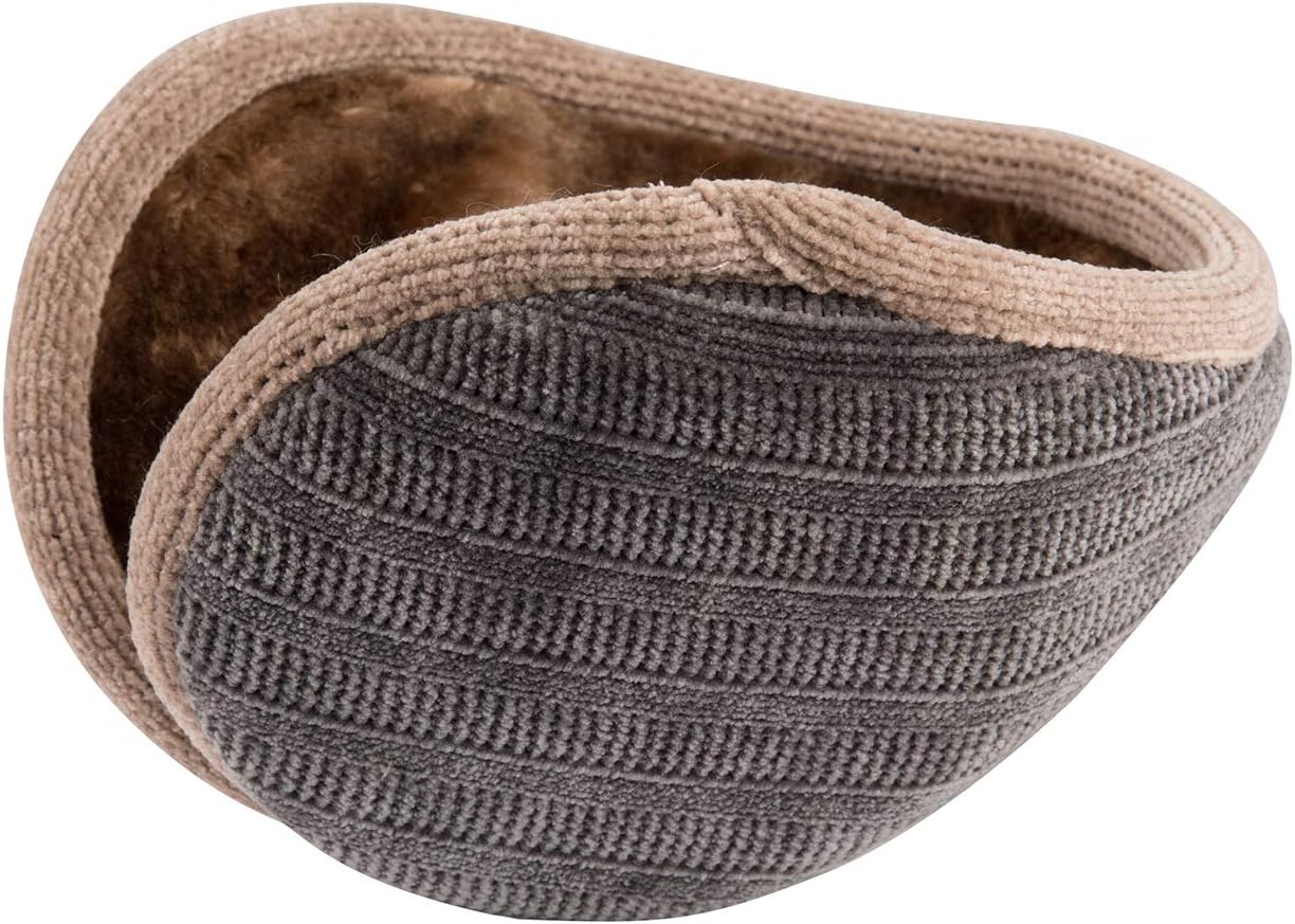 Surblue Unisex Warm Knit Earmuffs Cashmere Winter Pure Color Outdoor Fur Earwarmer