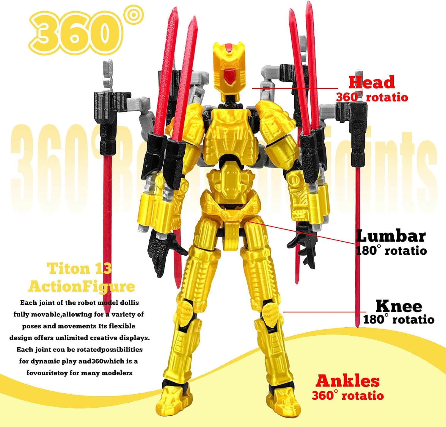 T13 Assembly Completed Action Figure Set，T13 mision 13 figuras originales 3D Printed Toys Nova 13 Action Figures Desktop Decorations for Game Lovers Toy