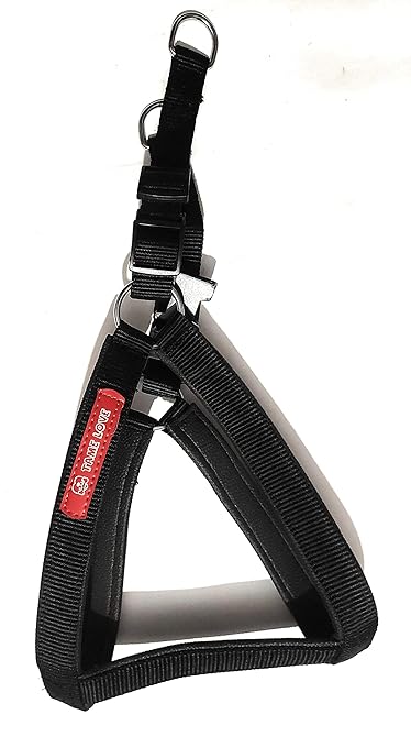 Tame Love? Padded Dog Harness Belt for Medium Breeds (Chest Belt Black Color - 1 Inch)