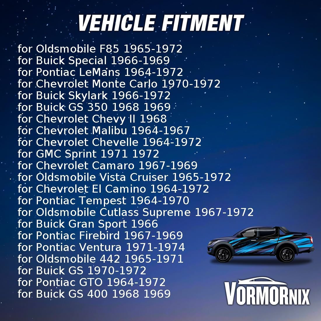 Front Upper Suspension Control Arm Shaft Kit for Chevrolet Camaro,Chevelle,Malibu 1964 1965 1966 1967 1968-1972 for Pontiac Firebird,GTO 1964-1972 Replacement 396678 2 Piece