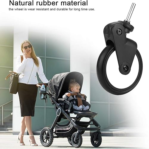 Miniatura 5 de Meiyya Herramienta de repuesto para cochecito de bebé, accesorio de rueda de cochecito, resistente al desgaste para Yoyo para Kiddopotamus para