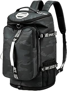 Gym Duffle Bag Backpack,4‑Way Waterproof with Shoe Compartment Travel Laptop