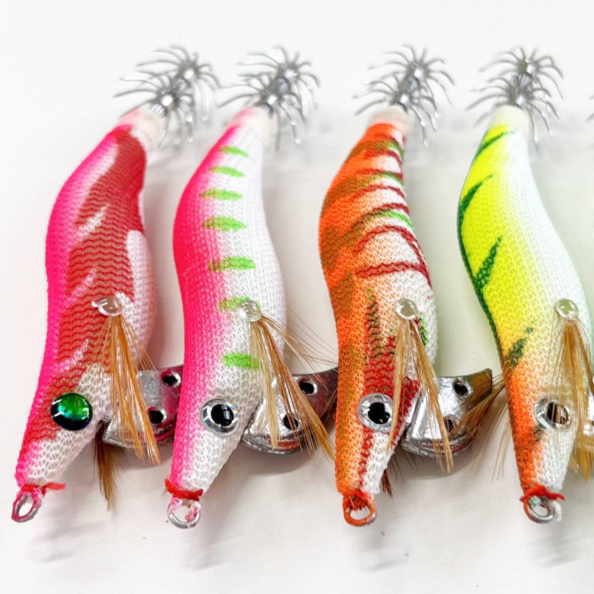 Amazon.co.jp: エギ 2.0号 7色柄 7本 セット エギング 仕掛け