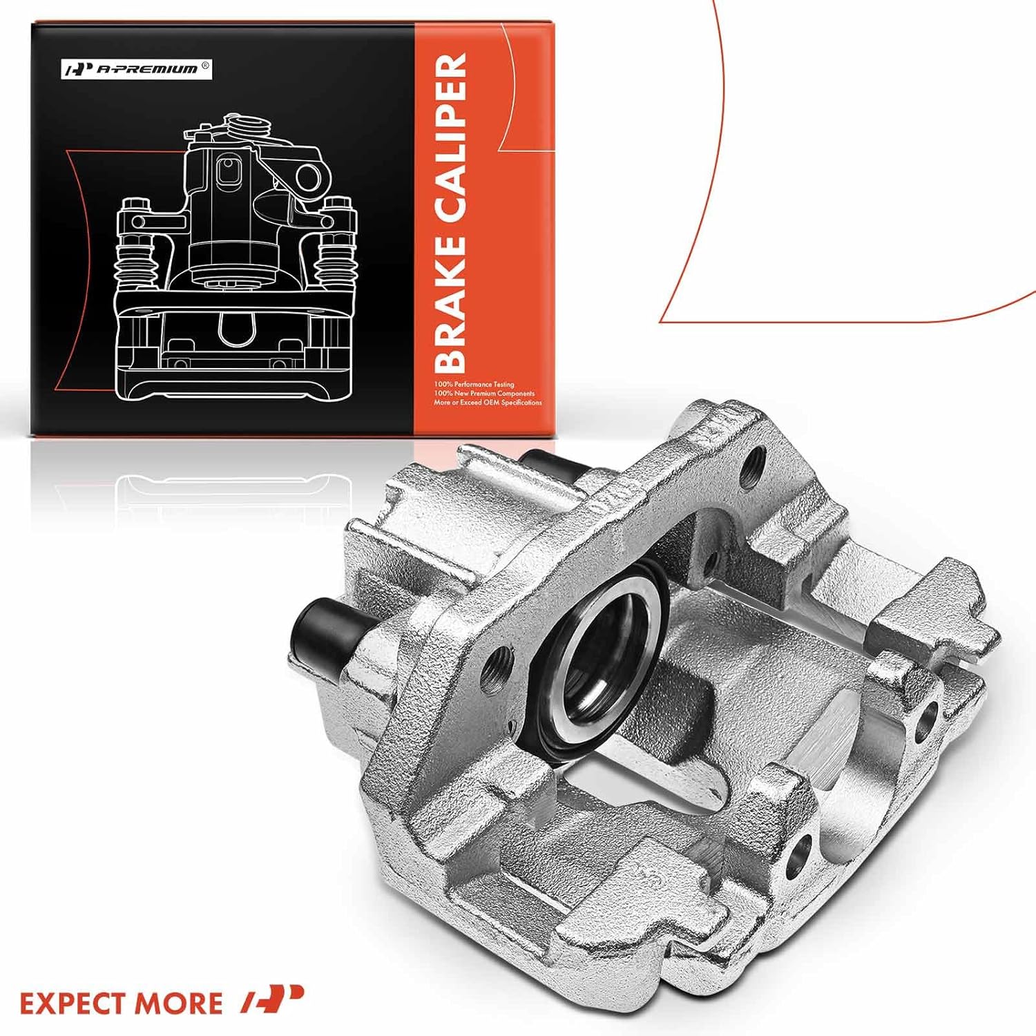 A-Premium Disc Brake Caliper Assembly with Bracket Compatible with Select Ford and Lincoln Models - Expedition/Navigator 2003 2004 2005 2006 - Rear Left Driver Side