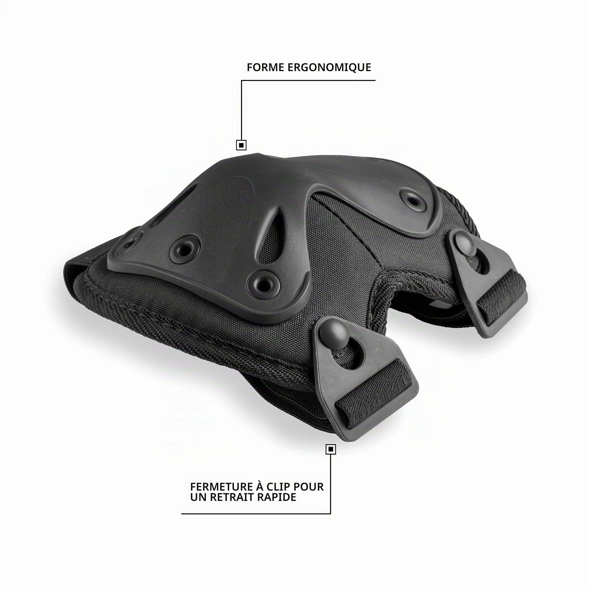 Mil-Tec Protection noire - Taille unique
