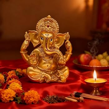 Amazon.co.jp: ヒンドゥー教ガネーシャ像 ディワリ 装飾 インド神