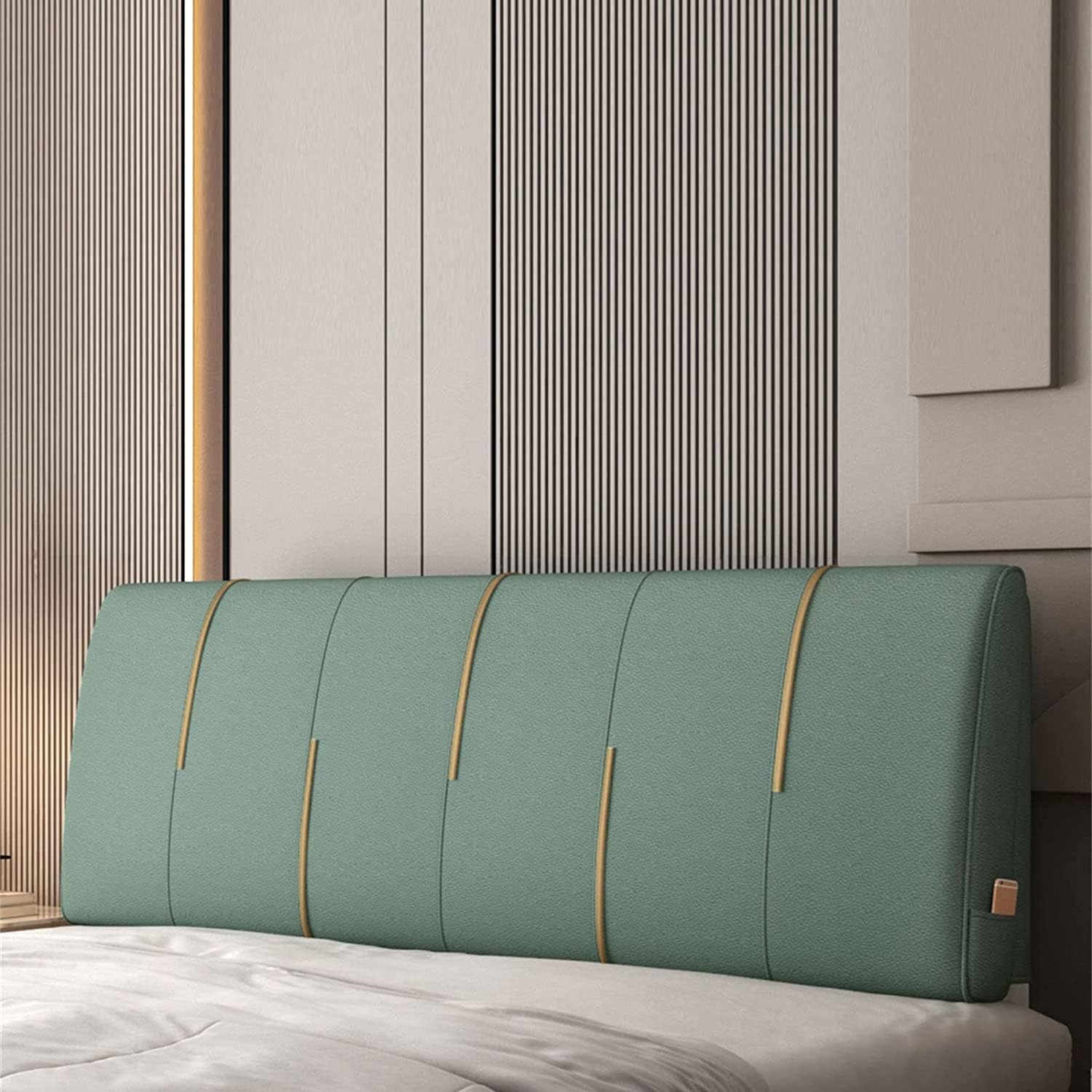 King Size Headboard Upholstered for Headboard for Bed Soft Case Home Bedroom Headboard Full Size Self-Adhesive Headboard(Size:53.1x23.6x2.4/135x60x6cm,Color:D)