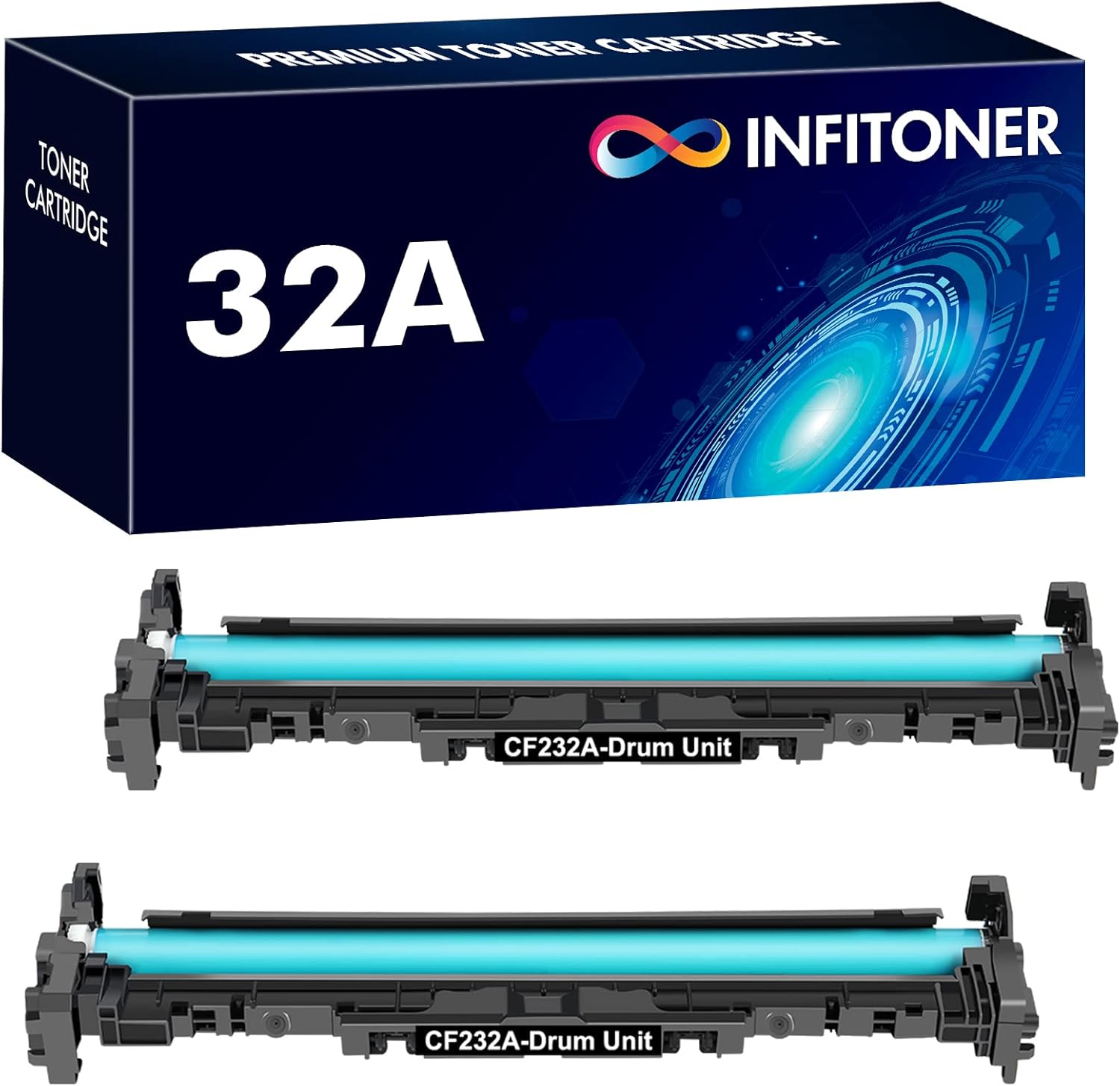 INFITONER 32A CF232A Drum 2Pack Compatible Drum Unit
