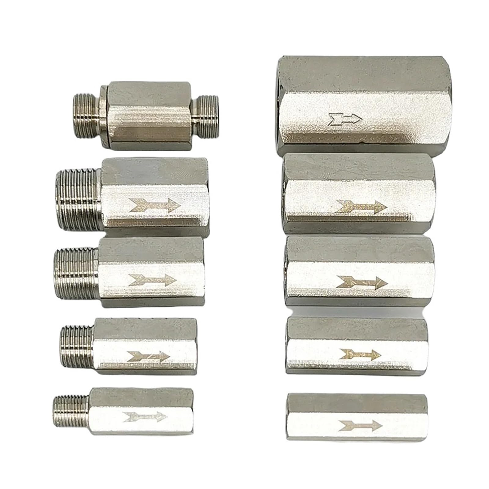 1/8" 1/4" 3/8" 1/2" 1 Way Valve Brass Valve Pneumatic Check Valve(Female to Female 1l2)