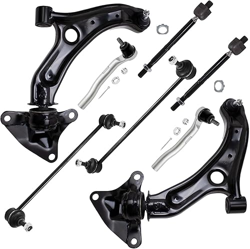 Miniatura 115 de Detroit Axle - Kit de suspensión delantera de 8 piezas para Toyota Sienna 2004-2010, brazos de control inferiores con rótulas interiores exteriores
