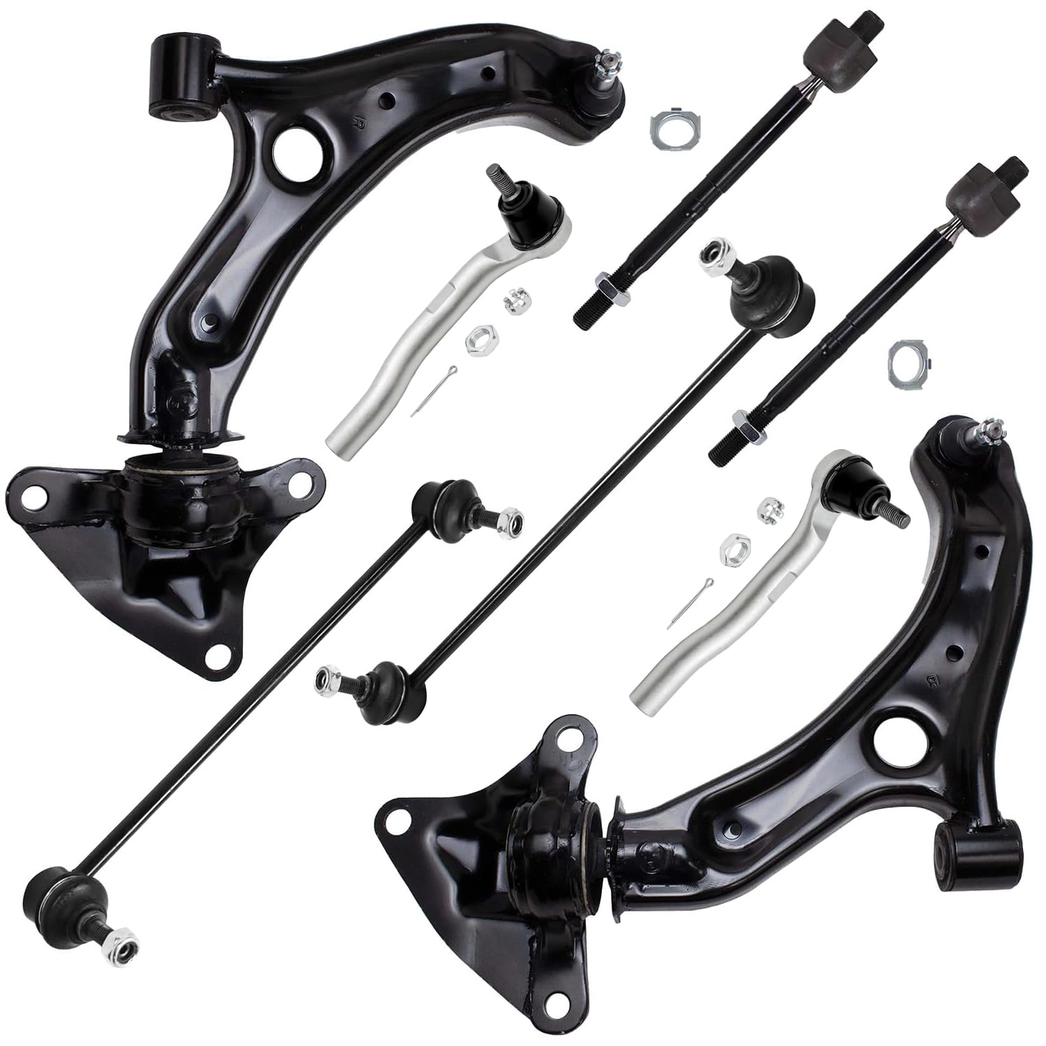 Detroit Axle - 8pc Front End Kit for 2009-2014 Honda Fit
