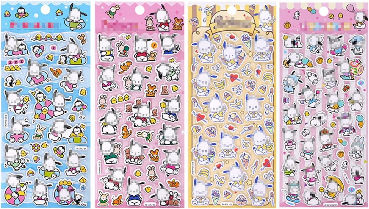 50 Stück 3D Cartoon Aufkleber - Wasserdichte Tieraufkleber Für Kinder