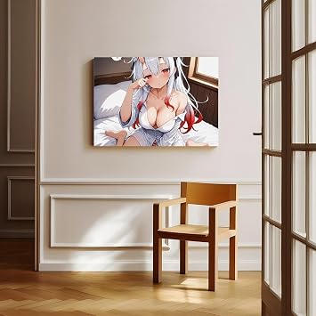 AI Japanese Anime, AI Sexy Girl, AI Anime Drawing81 Canvas Poster Bedroom Decor Landscape Office Room Decor Gift Unframe: 16x24inch(40x60cm)