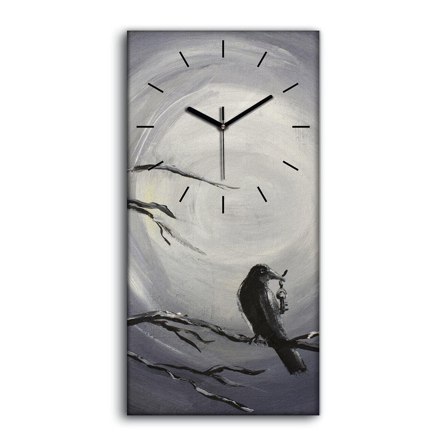 Horloge Murale Toile Coloray Art Moderne Abstrait Birt Bird Qualité Salon