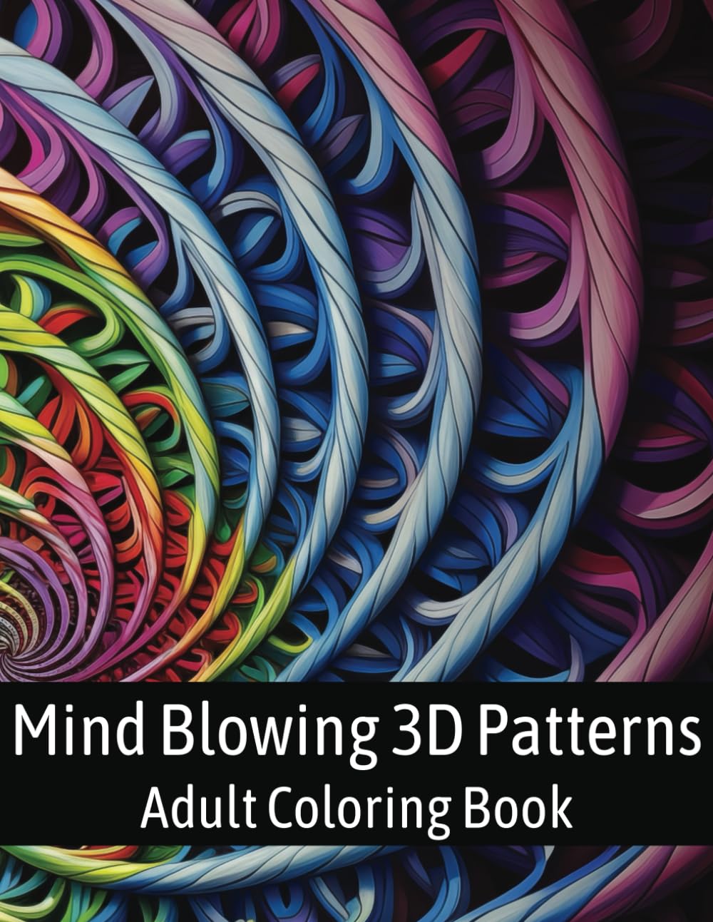 Adult Coloring Book: 3D Patterns and Optical Illusions to Color