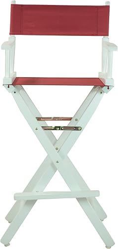 Miniatura 196 de Casual Home - Silla de director de 30 in, marco blanco, con lona color blanco, altura de barra