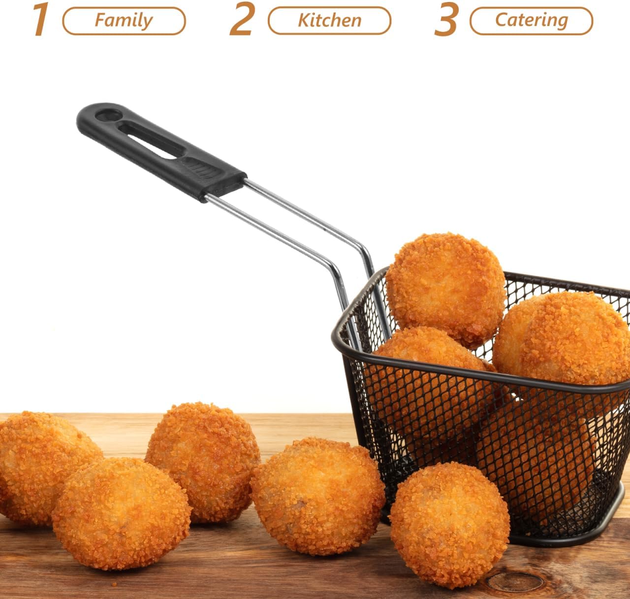 ibasenice Universal Fryer Basket Handle Replacement Deep Fryer Basket Handle Grip Heat Resistant Non-Slip Grip 9.44 X 2.36 X 1.77 in Kitchen Cookware Part