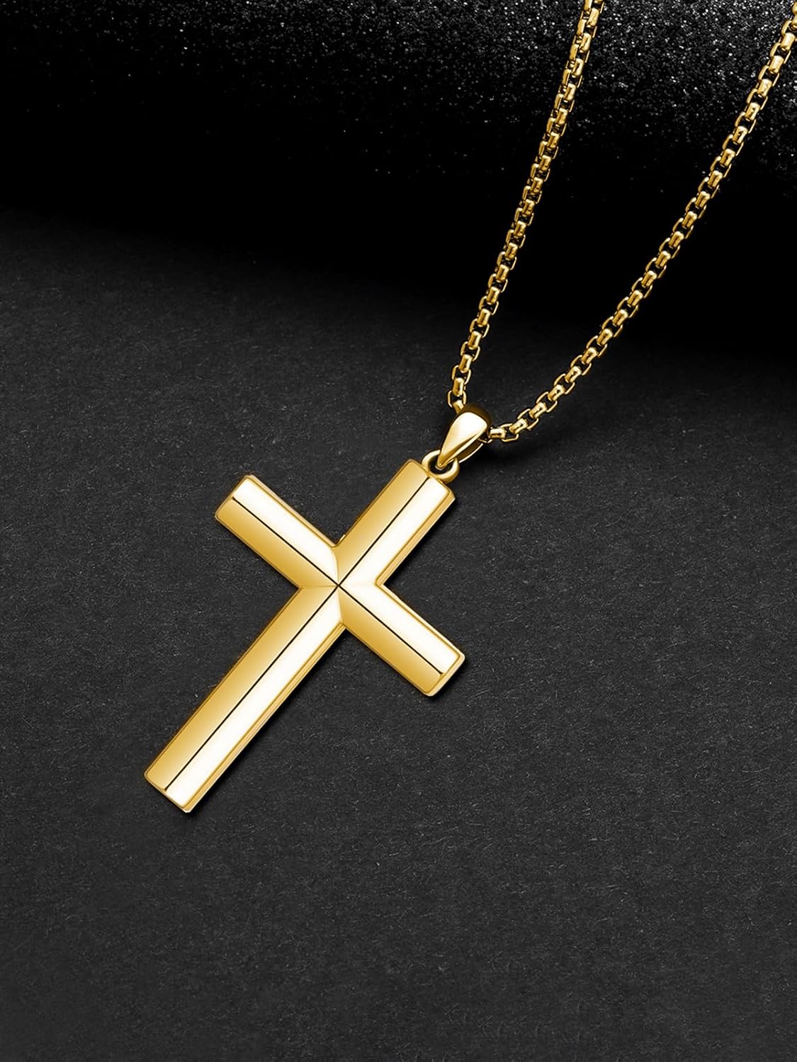 Cross Necklace for Men Women 925 Sterling Silver Crucifix Pendant Christian Jewelry Religious Gifts