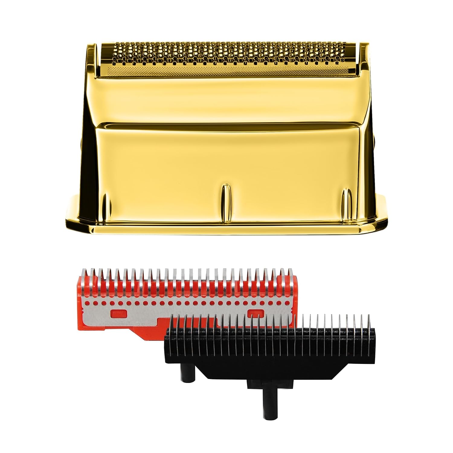 GAMMA+ Replacement Uno Mens Shaver Gold Titanium Single Foil Head with Echo & Forged Cutters