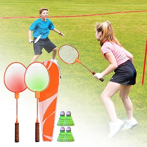 Miniatura 5 de Badminton Racket Set, Badminton Training Kit, Badminton Kit with Carrying Bag and Shuttlecocks, Badminton Racket for Indoor Outdoor Sports Game,