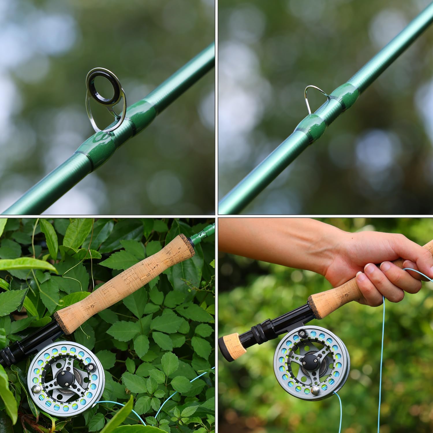 Sougayilang Fly Fishing Rod - High-Performance IM8 Carbon Blank, 9ft for 5/6wt and 7/8wt, Travel-Friendly Design