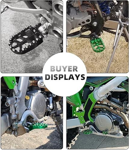 Miniatura 3 de JFG RACING Estriberas anchas de motocicleta Billet MX para KX250F 06-18 KX250 19-22 KX450F 07-18 KX450 19-22 KLX450R 08-13 KX250X 21-22 KX4500X X