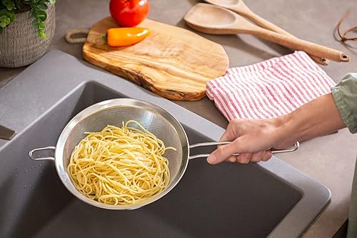 Miniatura 3 de Chef Craft Select Mesh Strainer, 8 pulgadas de diámetro, acero inoxidable