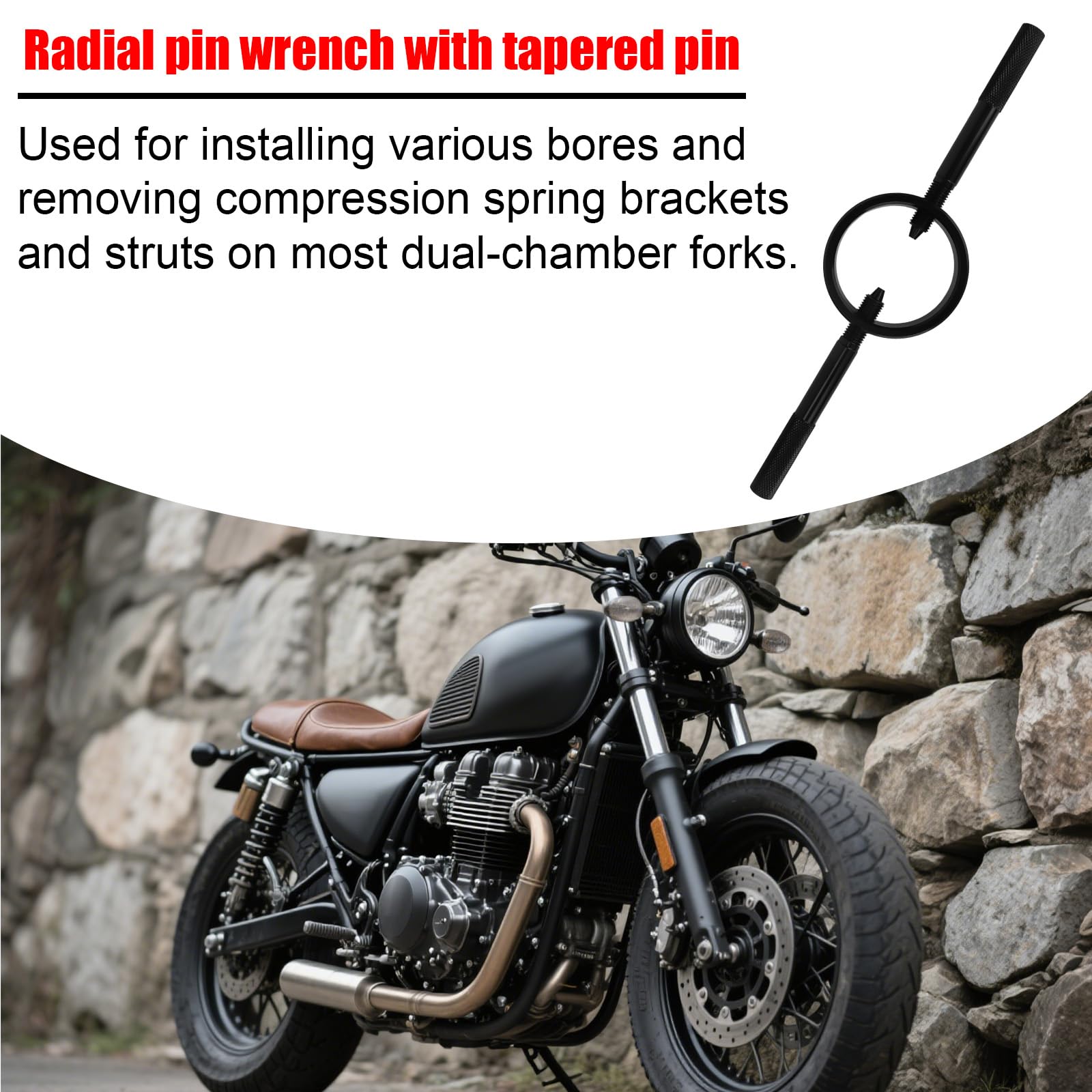 Kit Servizio Forcella Moto, Professionale Strumento Livello Olio Forcella Compressore Molla & Assistenza Sfogo Asta Ammortizzatore Set Manutenzione per Riparazione Moto & Fai Da Te