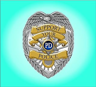 Support Your Police Car Stickers Decals Waterproof Car Styling Bumper Stickers For Car Body Door Window Stickers Vinyl 5"