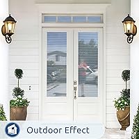 Vista 6 de rabbitgoo Película de privacidad para ventana, película de vidrio esmerilado para baño, adhesivo estático no adhesivo extraíble para puerta