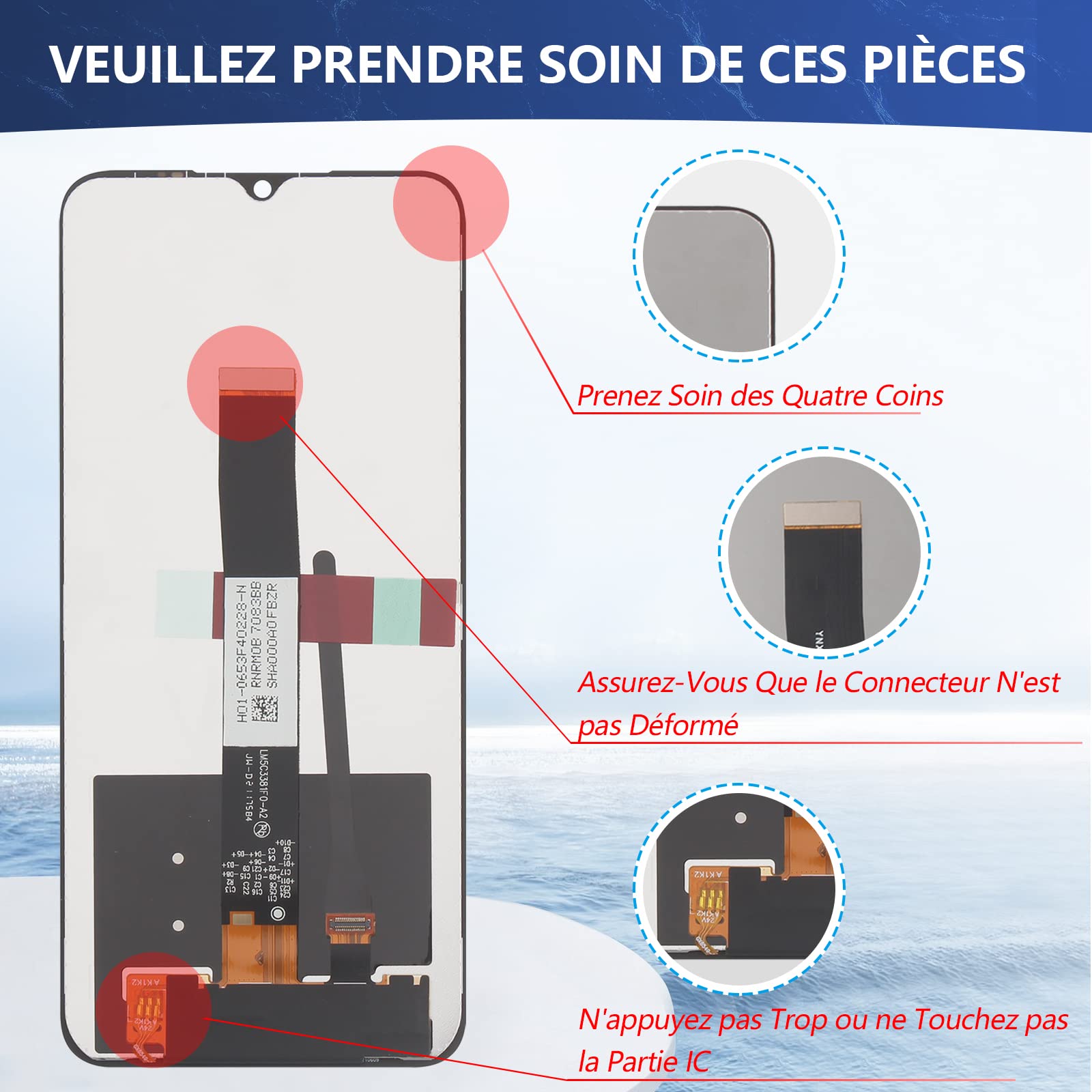 Écran LCD Complet + Vitre Tactile Pour Xiaomi Redmi 10A 6.53" - Noir - Neuf Avec Garantie 1 An