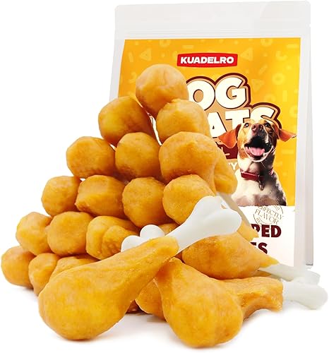 Duck Sausage Soft Dog Treats, Duck Jerky Training Treats Skiny Coat Dog Chews for Senior Small Medium Large Breed 10.58oz