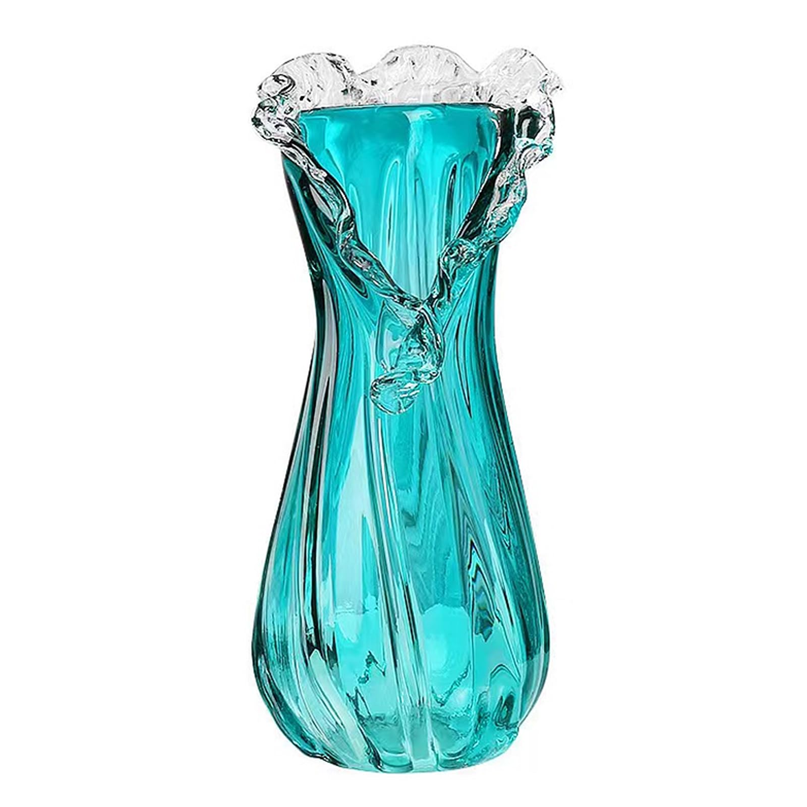 Grand vase en cristal de luxe pour centre de table élégant
