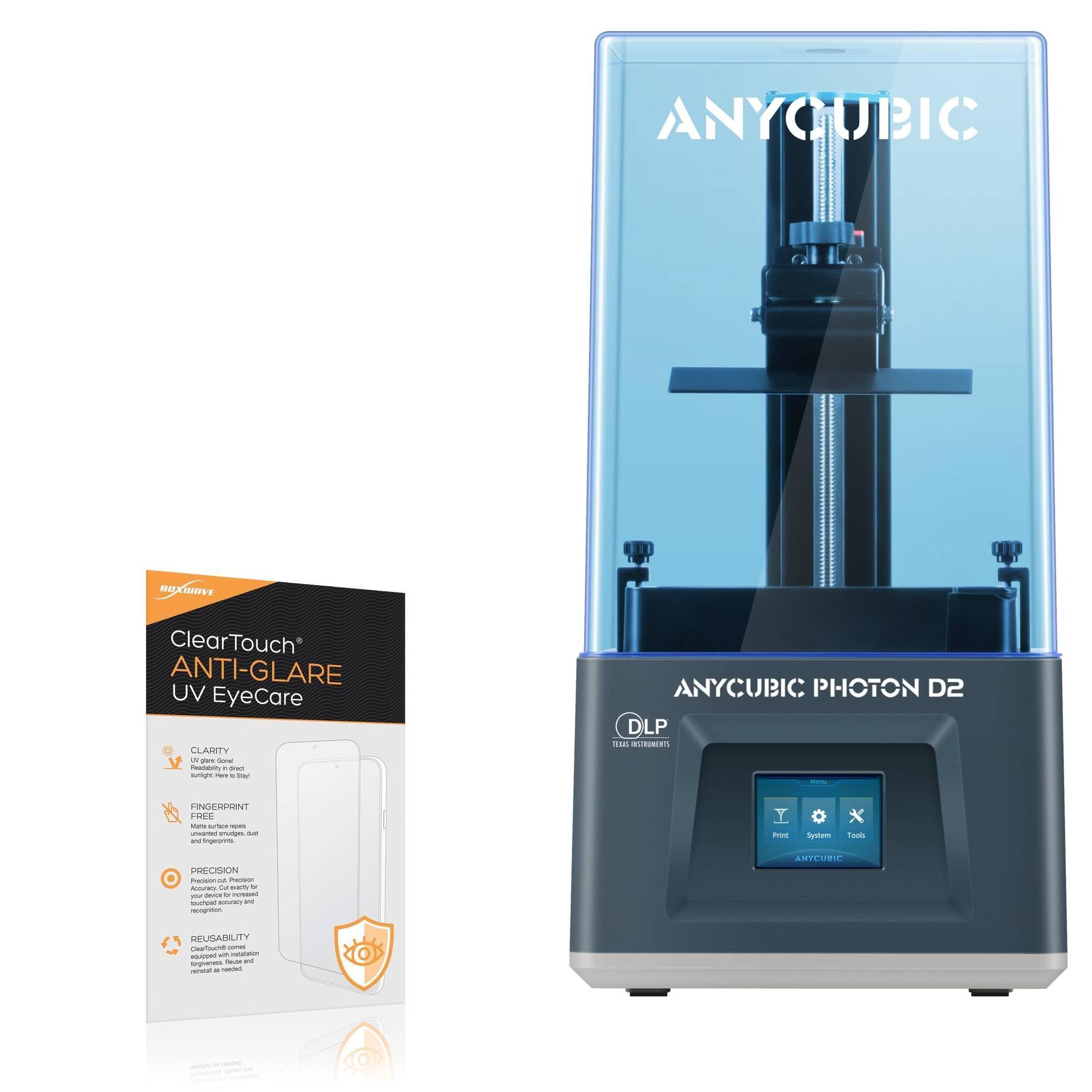 BoxWave Screen Protector Compatible With Anycubic Photon D2 - ClearTouch Anti-Glare Anti-UV EyeCare (2-Pack), Filters out Harmful Blue Light Reduce Fatigue