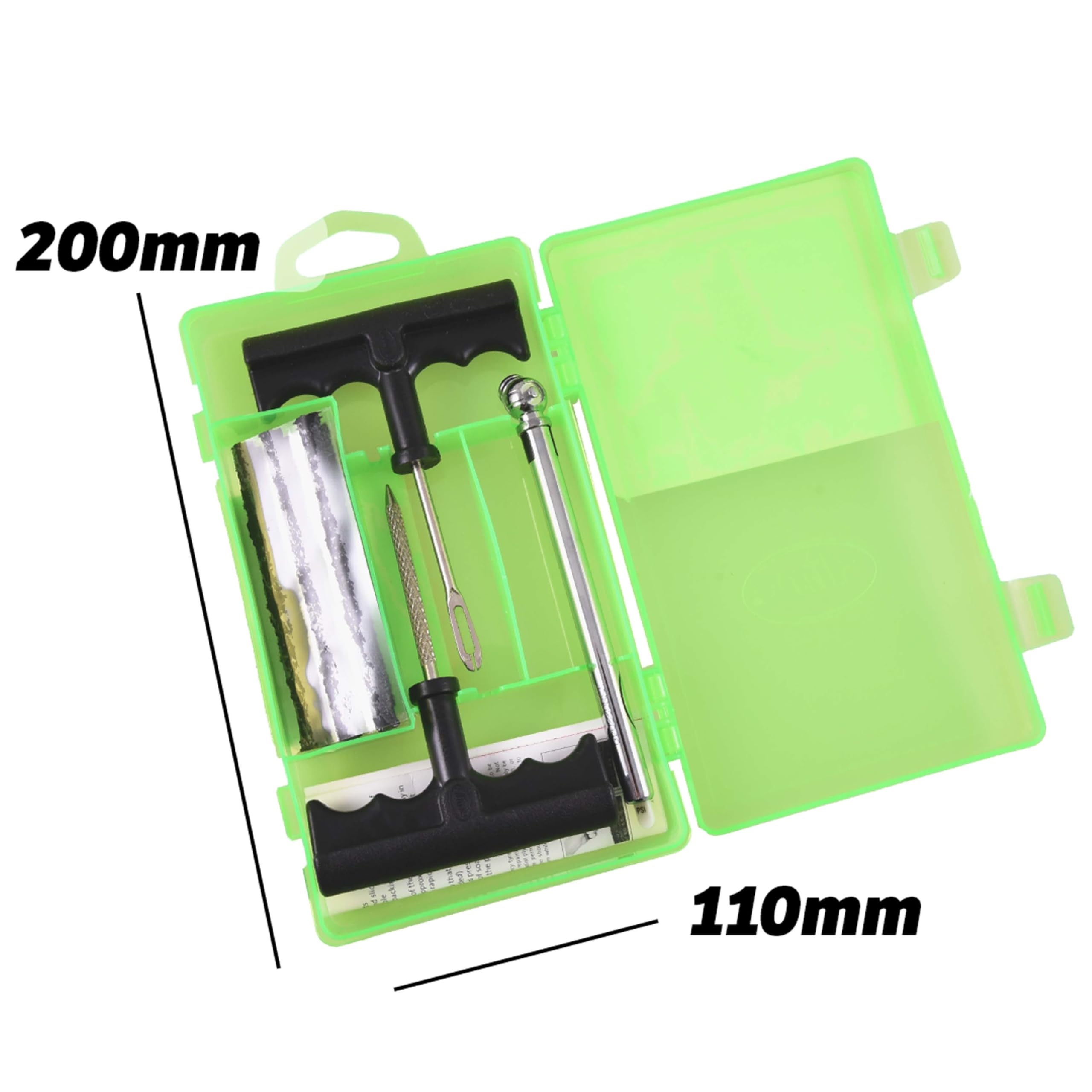 Slime 20133-95 Bandenreparatieset, voor alle Banden, Snelle en Gemakkelijke Reparatie, 9-Delige Set