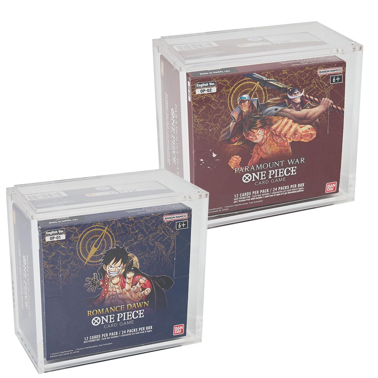 Premium Acrylic Display Case for One Piece Booster Box - OP-01, OP-02  Original Print - Magnetic Top, Stackable, UV Protection : Buy Online at  Best Price in KSA