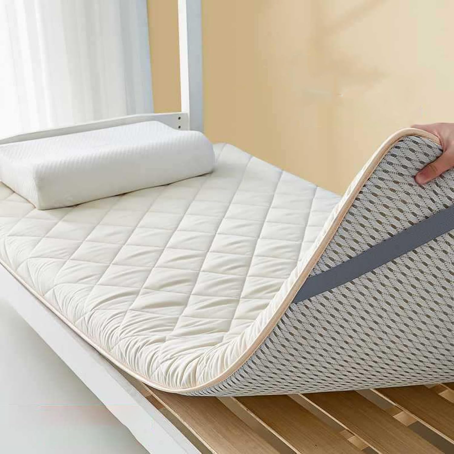 [BKVB] 敷布団 シングル 高密度耐圧綿混敷き布団 ガッチリ硬め『男の敷ふとん』ボリューム 厚め 防ダニ 抗菌防臭 体圧分散 シ