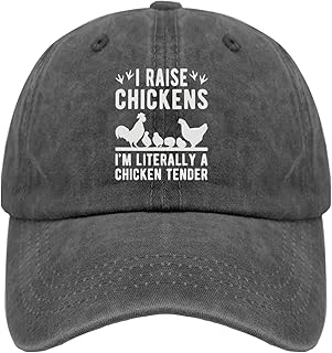 I Raise Chickens I'm Literally A Chicken Tender Trucker Hat Funny Trucker Hat Pigment Black Dad Hats for