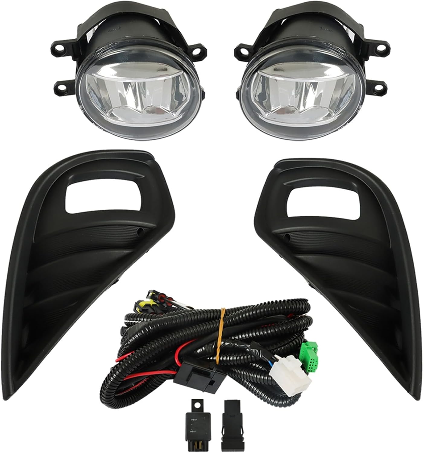 labwork Left Driver & Right Passenger Sides Pair Fog Lights Assembly Replacement for Toyota Highlander 2020-2022 Front Fog Lamps