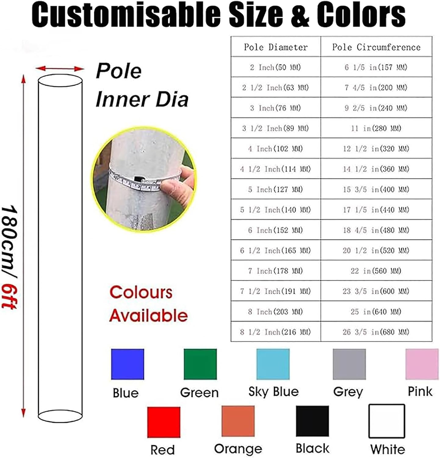 Garage Padded Pole Wrap Lally Column, Basement Pole Wrap Padding, Impact Resistant Replacment Round Column Post Protective Pads, for Playgrounds/Sports Court(H 5ft,Inner Dia 3 1/2 Inch)