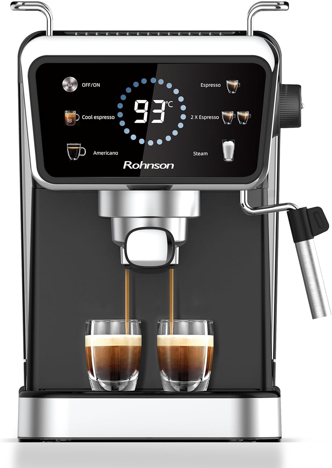 Rohnson R-98015 Espresso Coffee Machine front view