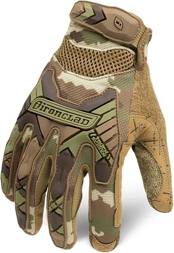 Ironclad Tactical Impact Camo Gloves