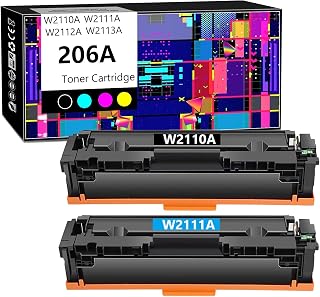 W2111A compatível com cartucho de toner ciano preto HP 206A para HP Color Pro MFP M283fdw M283cdw M283 M255 M255dw M282nw compatível com cartucho de toner original 2