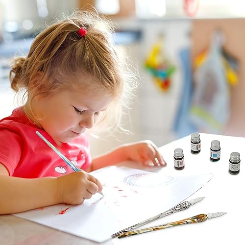 Miniatura 5 de 3 bolígrafos de inmersión de vidrio hechos a mano, bolígrafo de cristal de borosilicato de alto contenido de borosilicato, bolígrafo de caligrafía