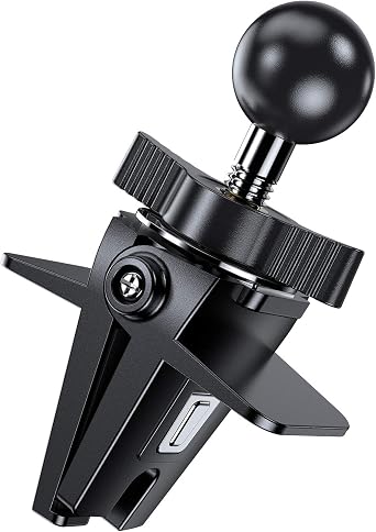 VICSEED Air Vent Clip for Car Mount, Twist-Lock Anti-Shake Vent Grip, 17mm 0.67inch Ball Head Universal for Most Phone Mount for Car