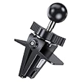 VICSEED Air Vent Clip for Car Mount, Twist-Lock Anti-Shake Vent Grip, 17mm (0.67inch) Ball Head Universal for Most Phone Mount for Car