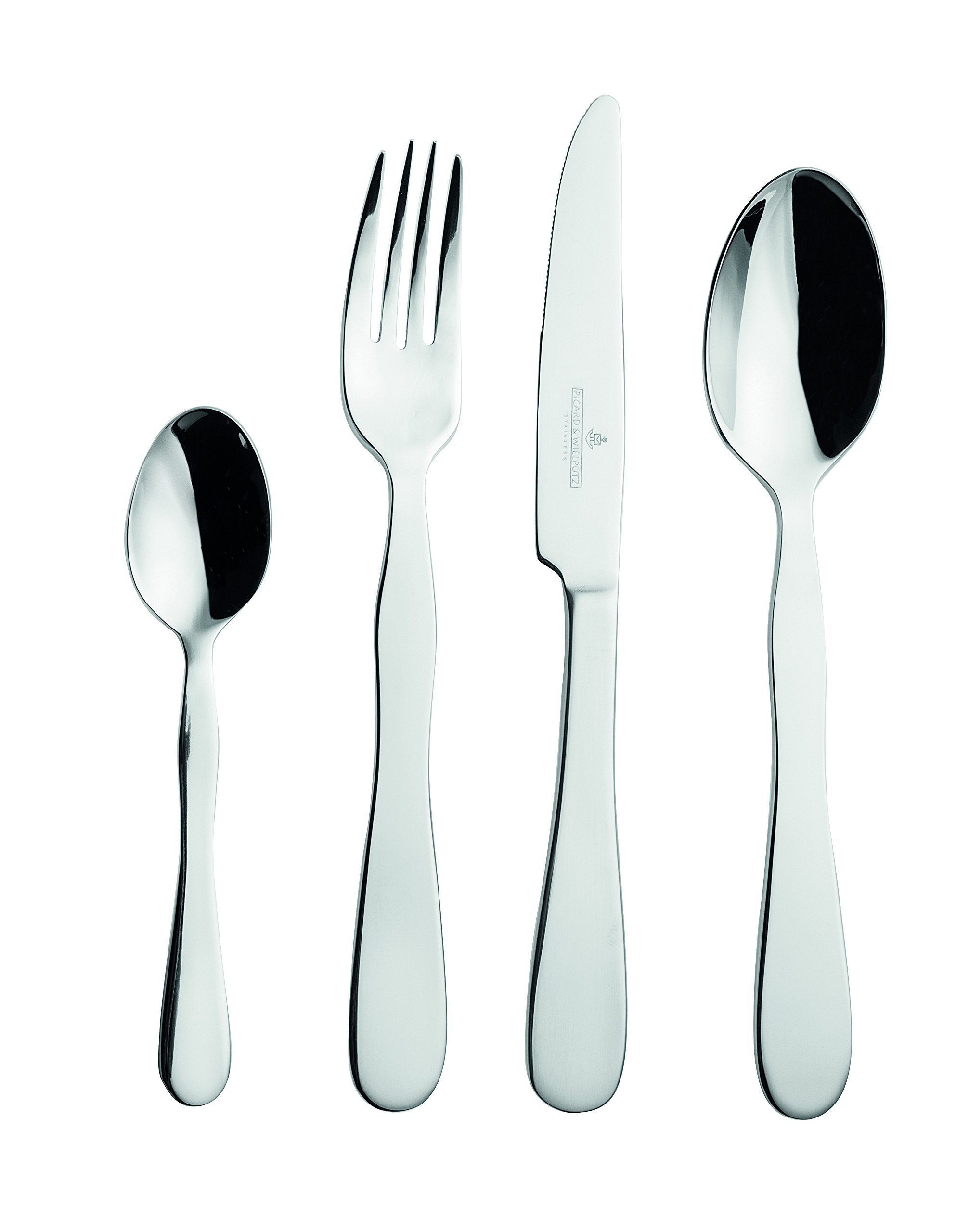 Ergonomisches Spezial-Besteck "Antaris" mit versteckter Hilfsfunktion, Besteck für Parkinson, Schlaganfall, Seniorenbesteck - Meisterqualität in edler Optik, 4er Set im Geschenkkarton