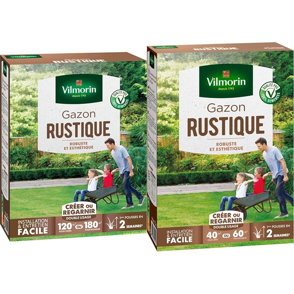 Gazon rustique Vilmorin pour transformer votre jardin en un espace de jeux en plein air