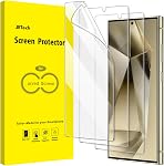 JETech Screen Protector for Samsung Galaxy S24 Ultra 5G 6.8-Inch, Flexible TPU Film, Fingerprint ID Compatible, Easy Installation, HD Clear, 3-Pack